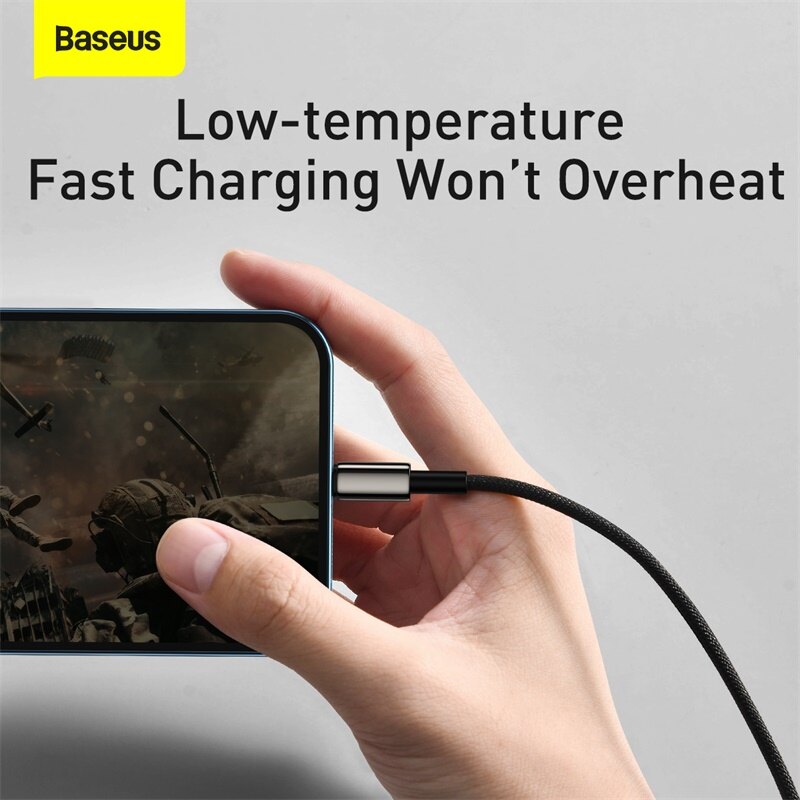 Baseus 3 in 1 USB Type C Cable For iPhone 12 Pro Max Micro USB Android Mobile Phone Cable For Samsung Xiammi USBC Data Wire Cord