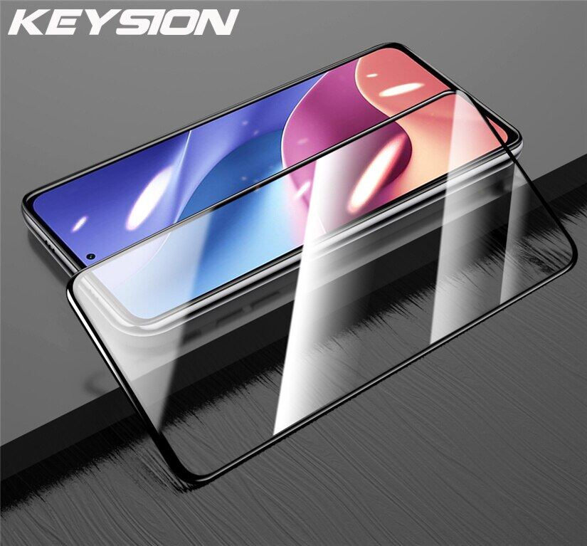 KEYSION Tempered Glass for Xiaomi Redmi K40 K40 Pro 5G HD Full Coverage Screen Protector Film for Redmi Note 10 10 Pro India