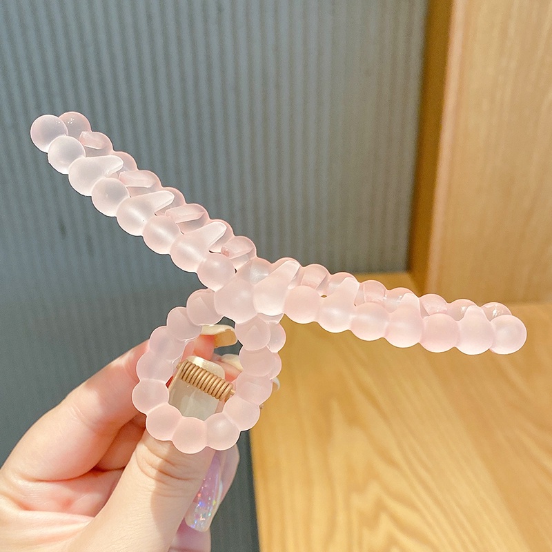 Korean Style Large Transparent Hair Clips Multiple Colors Optional