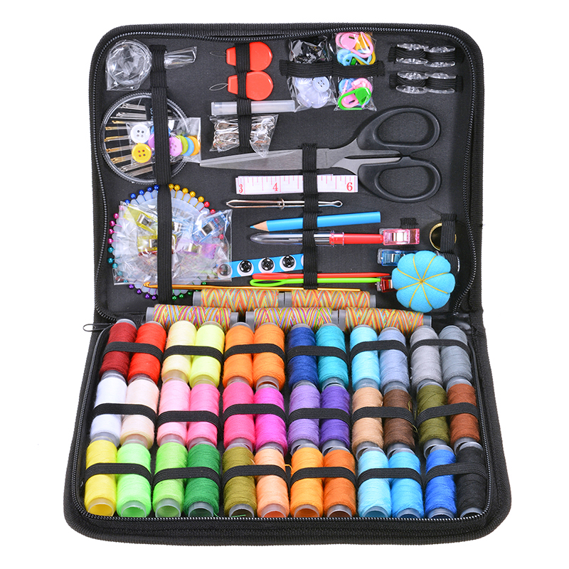 BOKALI 200pcs New Sewing Kit Sewing Accessories Sewing Thread Sewing Needles Tool Kit