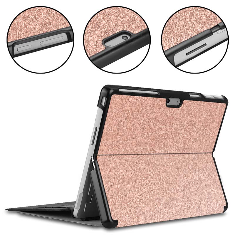 Ốp Đứng Cho Microsoft Surface Pro 9 Ốp Bảo Vệ Ốp Lật Da PU SurfacePro9 Pro9 13 Inch Giá Đỡ