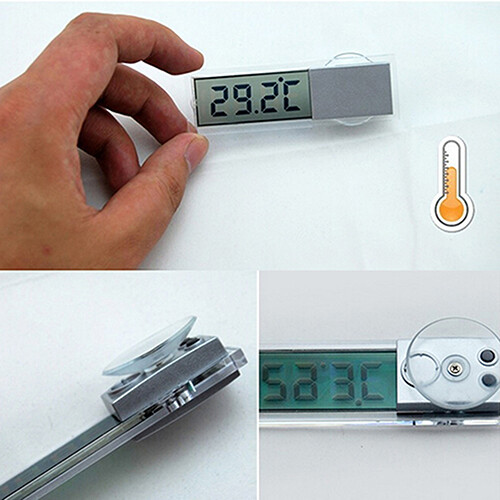 [HCM]Núm Hút Cao Su Nhiệt Kế Xe LCD Máy Nhiệt Kế Điện Tử Trong Nhà Ngoài Trời Núm Hút Cao Su Xe Nhiệt Kế Tự Động