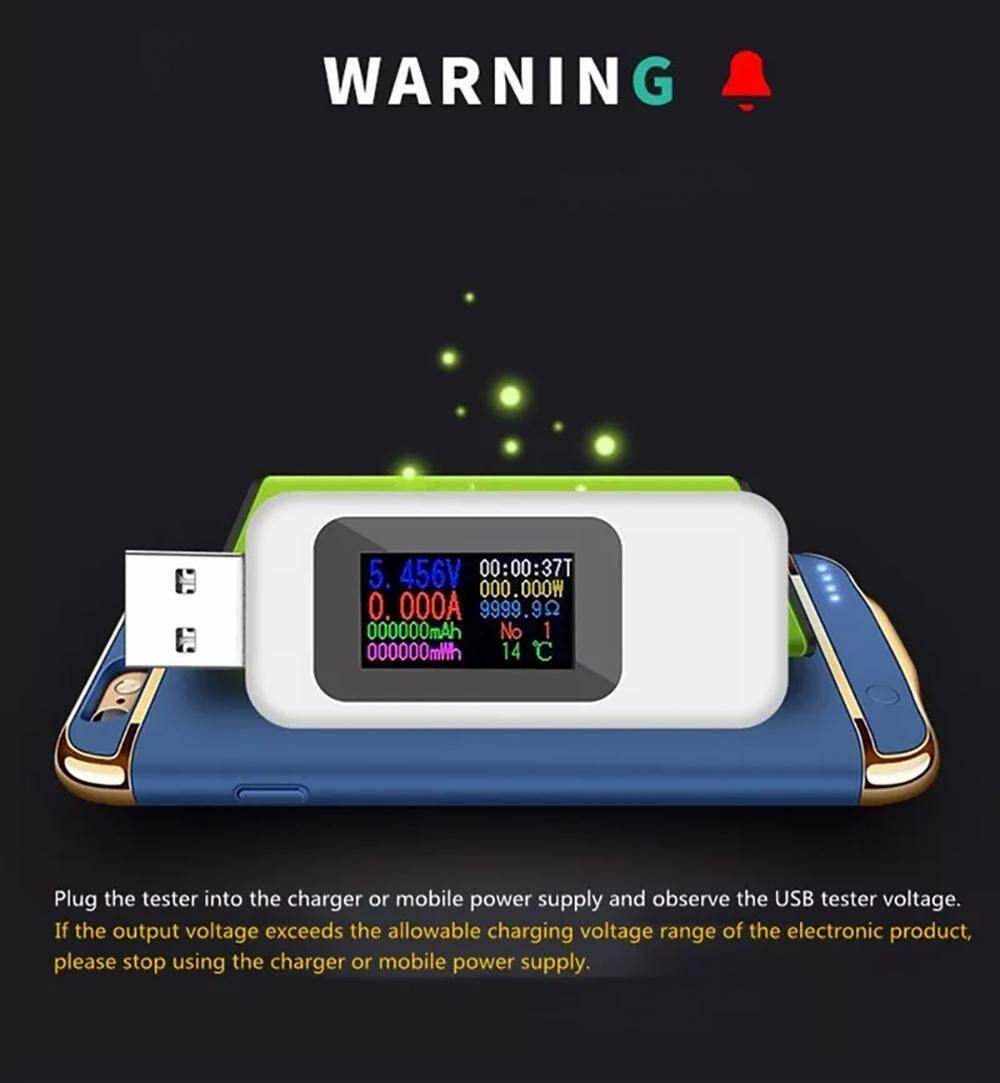 KWS-MX18 10 in1 Digital LCD Display USB Tester Voltage Current Tester Power Meter Timing Ammeter USB Charger Tester Detector Voltmeter
