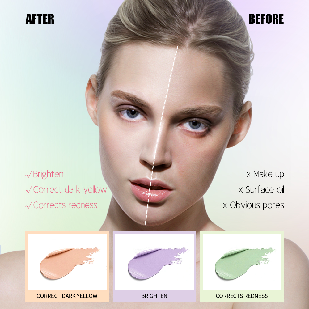 Dorisna 9 Colors Face Concealer Makeup Professional Face Highlighter Concealer Palette Smooth and Moisturizing Texture Cream Contour Makeup