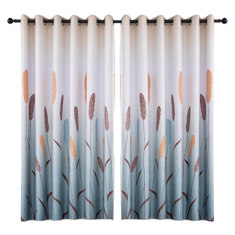 Reed In Polyester Rèm Cửa Sổ Màn Cửa Phòng Khách Rèm Cửa Làm Tối