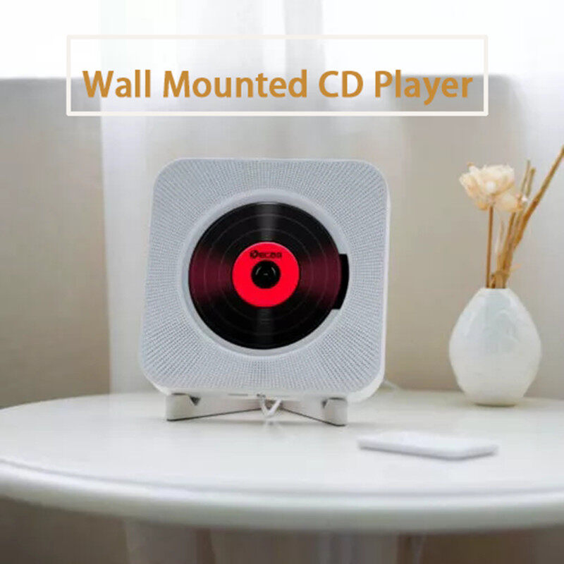 Wall Mounted CD Player Surround Sound FM Radio Bluetooth USB MP3 Disk Portable Music Player Remote Control Stereo HiFi Speaker Home Singapore
