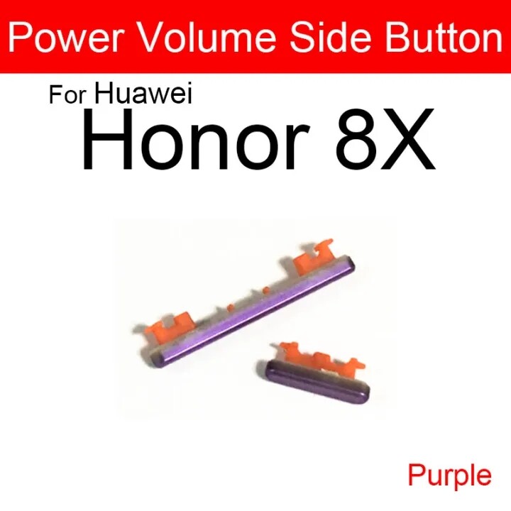 New Switch Key Power On Off and Volume up down Side Button Keys Flex For Huawei Honor 8X Replacement Parts
