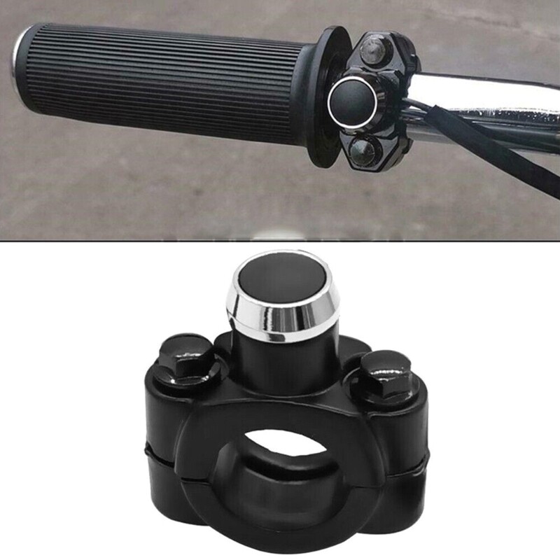Headlight Strobe Momentary Switch Button Aluminum Alloy Interruptor Moto Parts