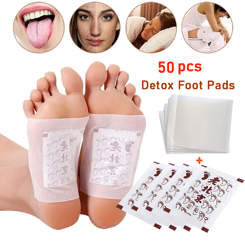 50Pcs Detox Foot Pads Resolve Toxin Dispel Dampness Improve Sleep