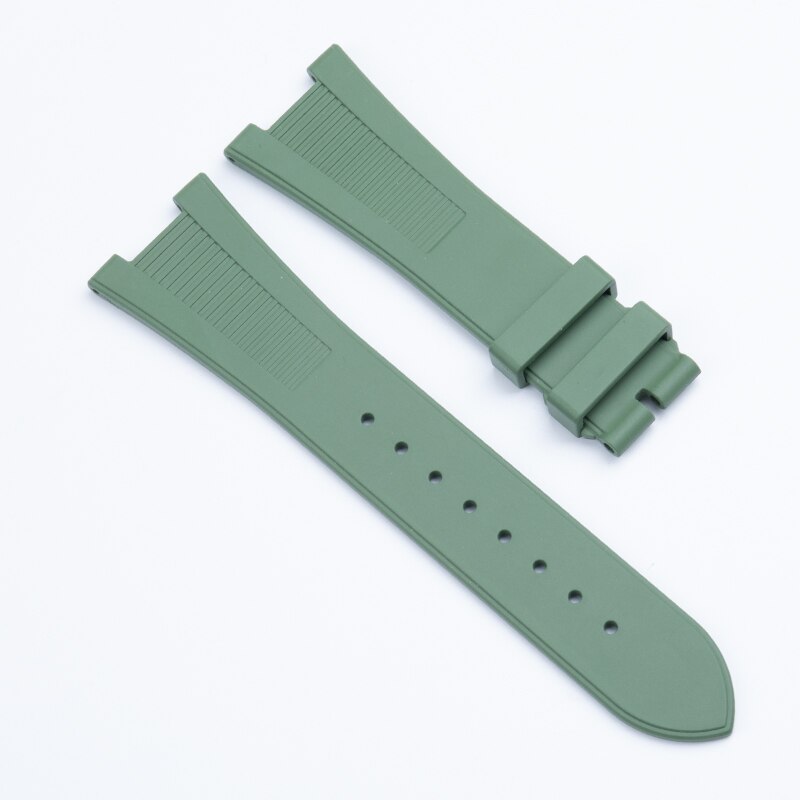 25mm imported fkm fluororuer watch band watchband for patek philippe strap for nautilus series watchband 5711 / 5712