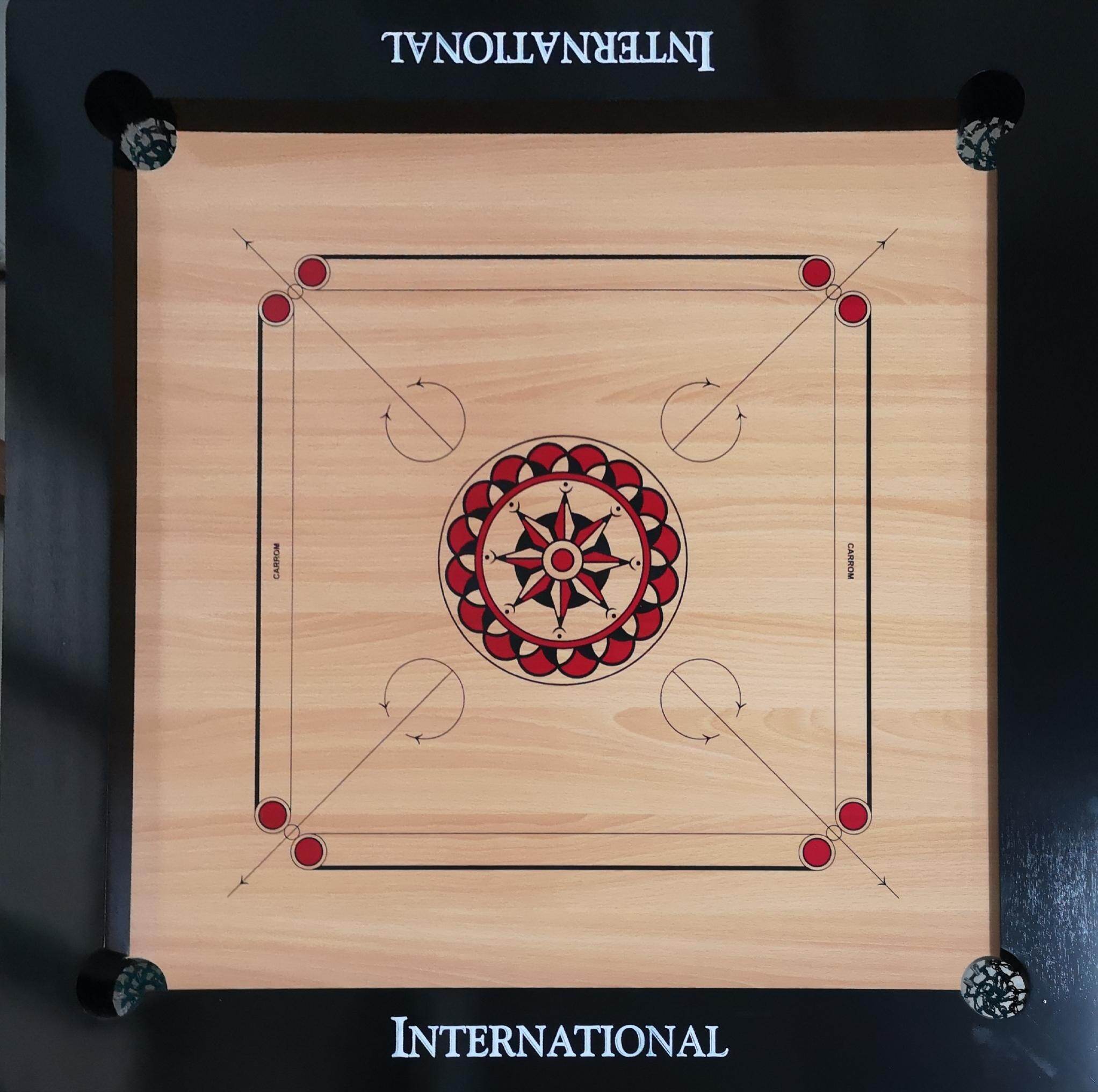 GC919 International Carrom Board Set with Carrom Men/Stricker (Size: 93.0 x  93.0 cm) | Lazada