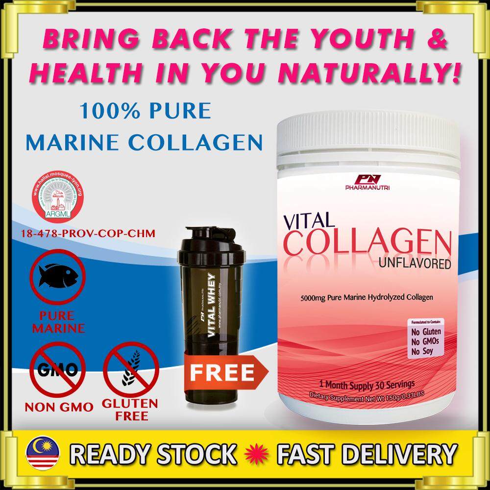 Collagen Halal - Vital Collagen 5000mg, Hydrolise Deep Sea Marine 