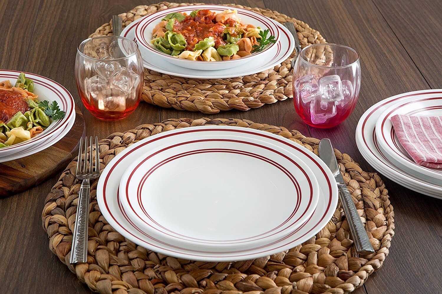 Corelle classic cafe clearance red