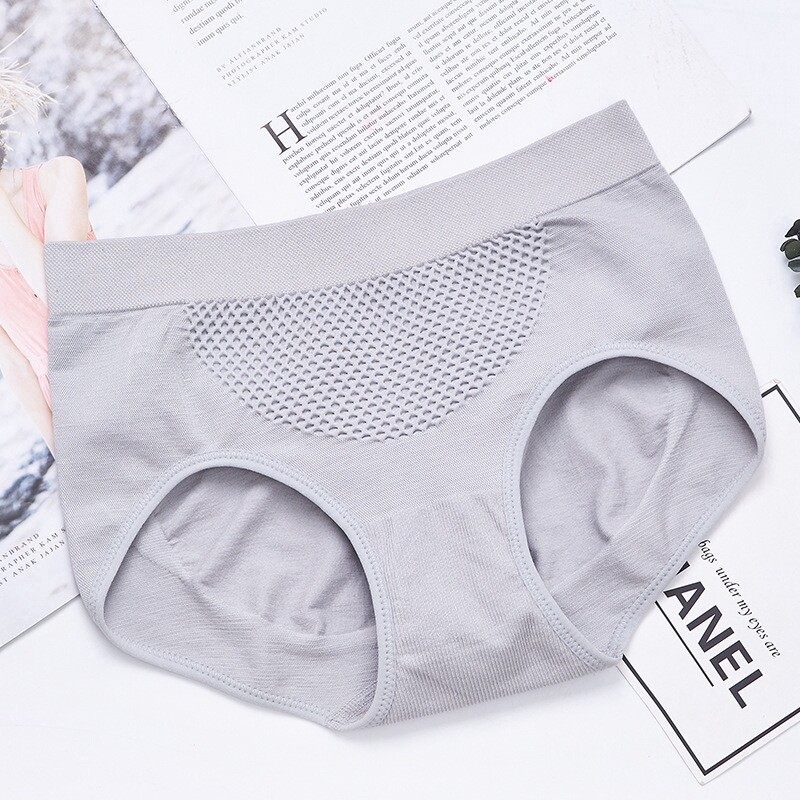Finetoo Honeycomb Panty Seamless Keep Abdomen Comfortable Panty For Women  Underwear