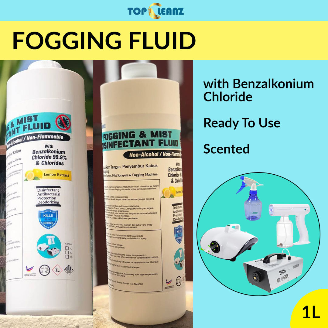 Fogging Fluid / Cecair Fogging Surface Disinfectant Benzalkonium 99.9