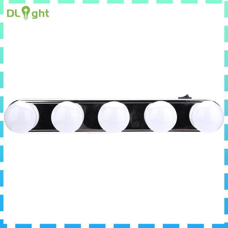 Đèn Gương Trang Điểm LED 5 Bóng Đèn Treo Tường Trang Điểm Hollywood Chạy Bằng Pin