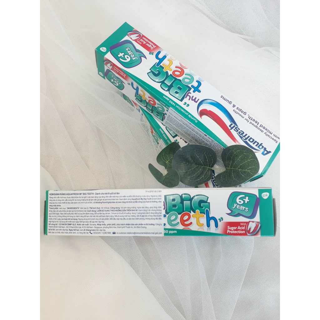 Aquafresh [Ho Chi Minh] my big teeth 6 + years 50ml toothpaste