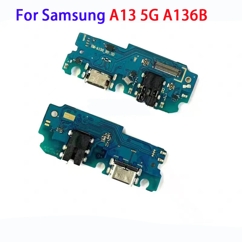 Original with ic for samsung a13 4g 5g a136b a316 a135 a135f usb charging port dock connector charge board for note2 note3 note8 note9 flex cable replacement spare parts