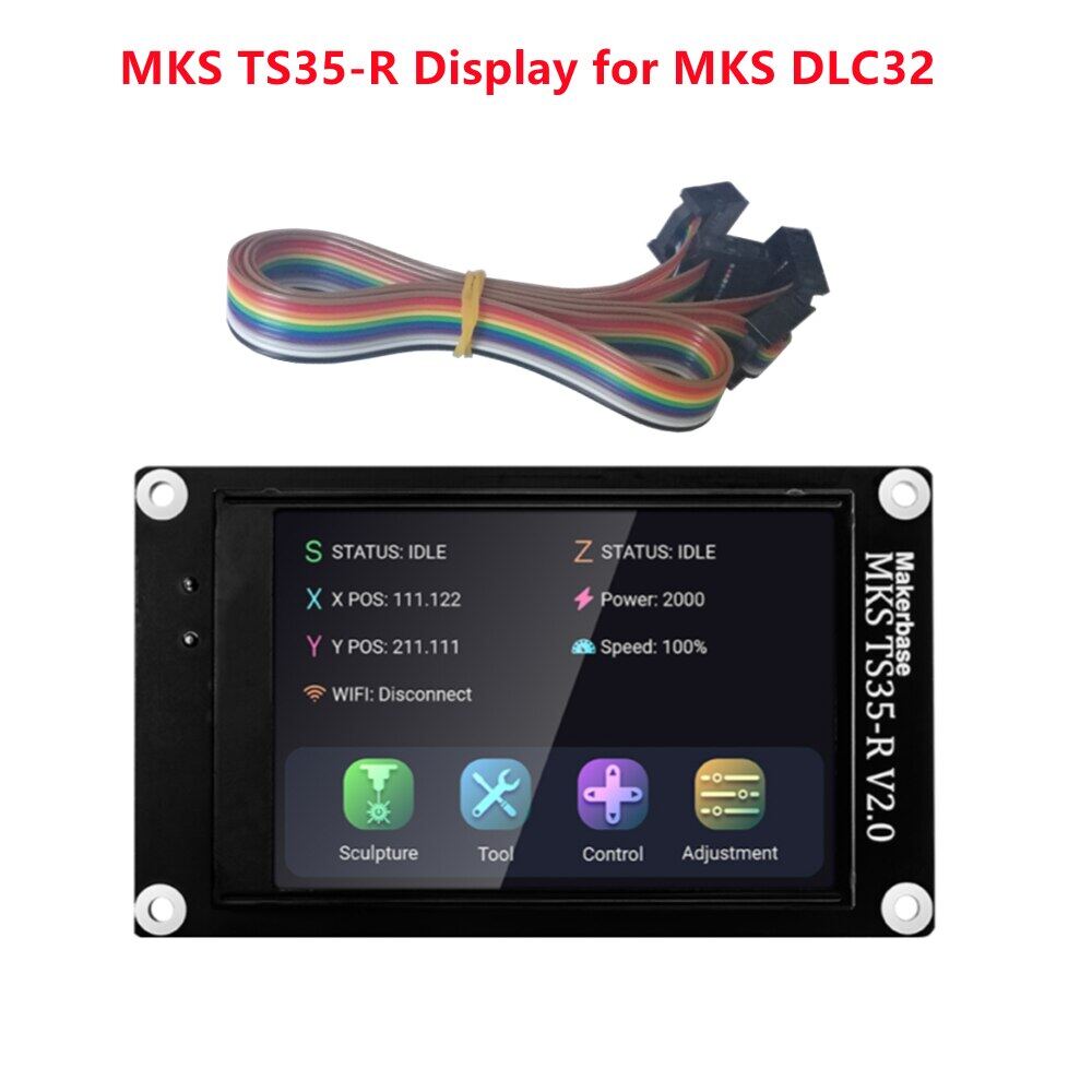 Bộ Điều Khiển Ngoại Tuyến 3 MKS DLC32 Thẻ Điều Khiển ESP32 32Bit TS35-R V2.0 LCD CNC 3020 Linh Kiện...