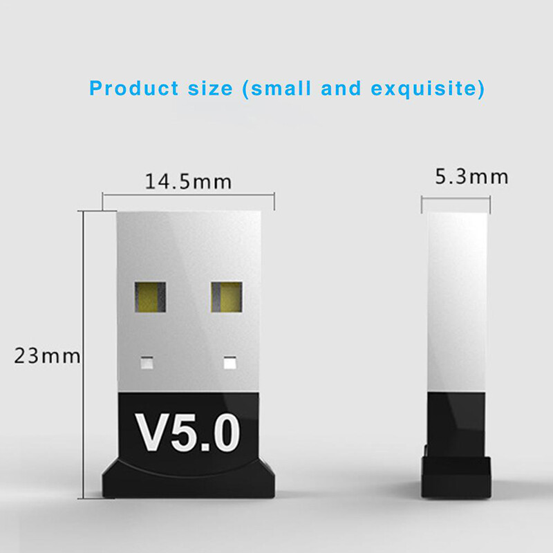 Wireless USB Bluetooth 5.0 Adapter AUX Bluetooth Transmitte Dongle Music Receiver for Computer PC Laptop