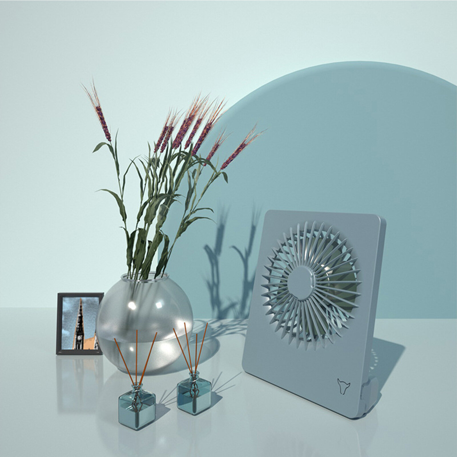 [Fancytoy] Mini Office Desktop Fan USB Rechargeable Summer Convenient Silent Desktop Fan