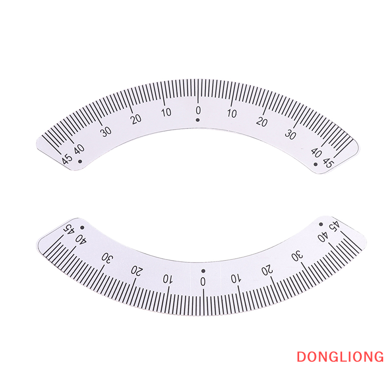 DONGLIONG Angle Plate Scale Ruler 45 Degree Angle Arc Measuring Gauging Tools Caliper