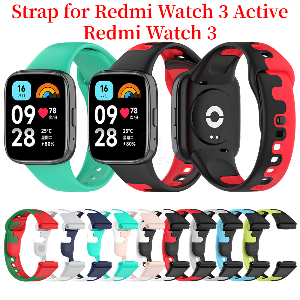 Silicone Strap for Redmi Watch 3 Active Strap Smart Watch Replacement Strap for Xiaomi Redmi Watch 3 Strap