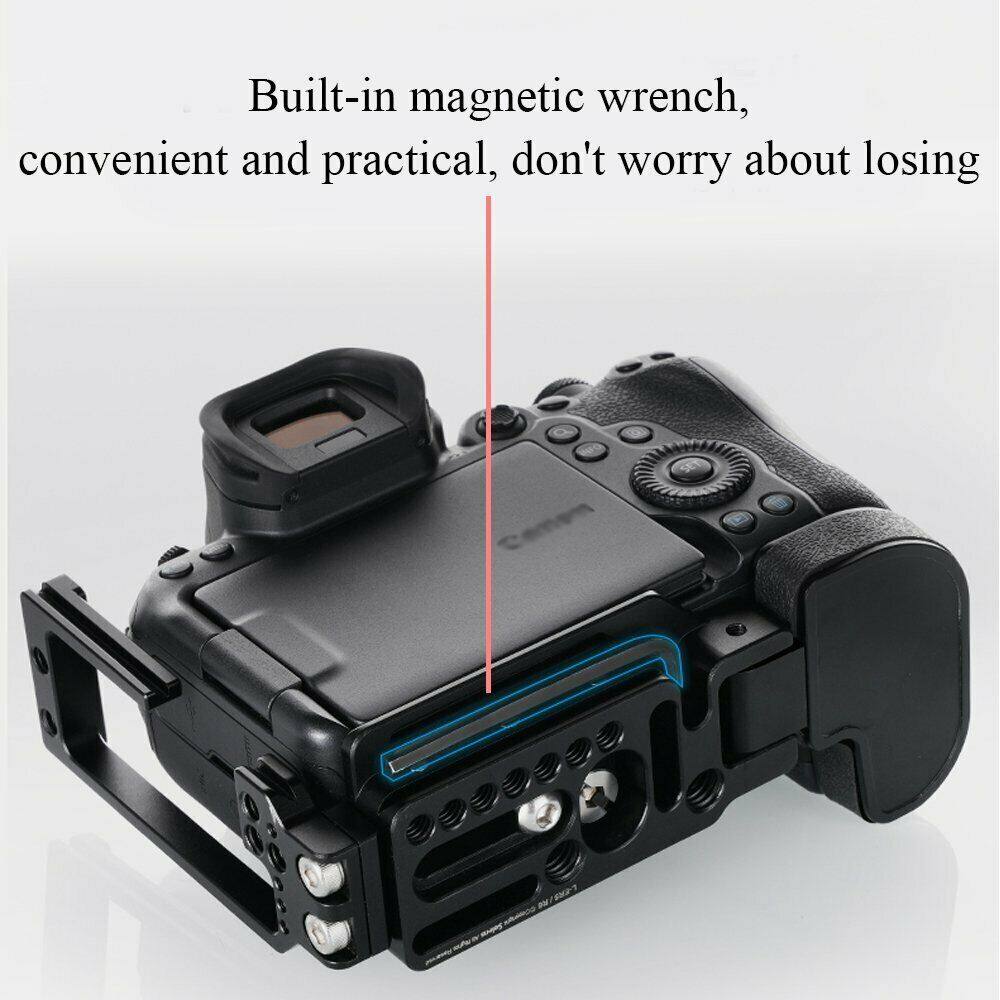 Selens L-Bracket Camera Cage Rig for Canon EOS R5 R6 Quick Release with Magnetic