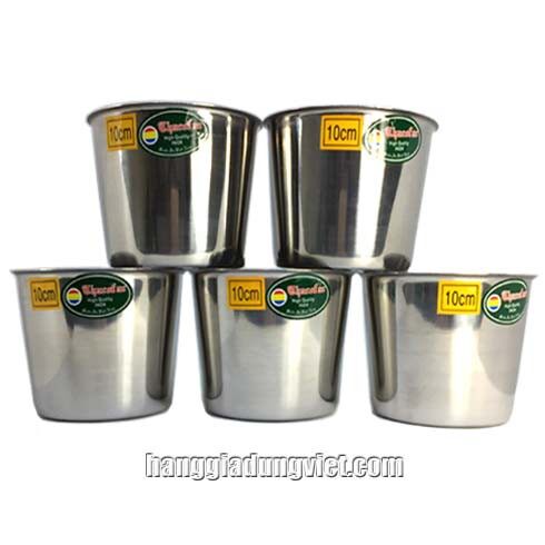 Bộ 10 ly đá inox số 7-8-9-10cm tiến thành