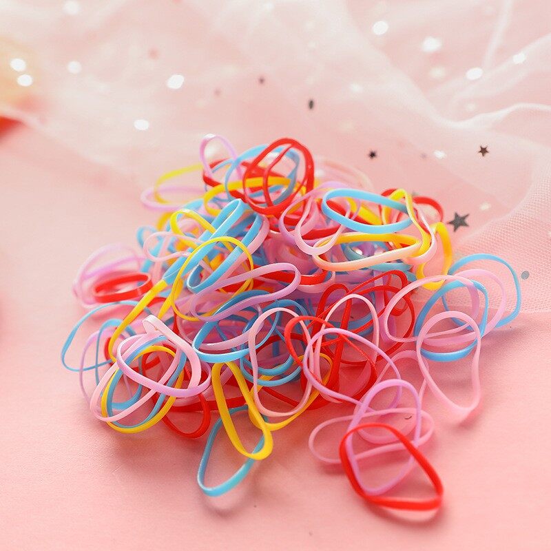 Set 1000 Dây Chun Buộc Tóc Nhiều Màu