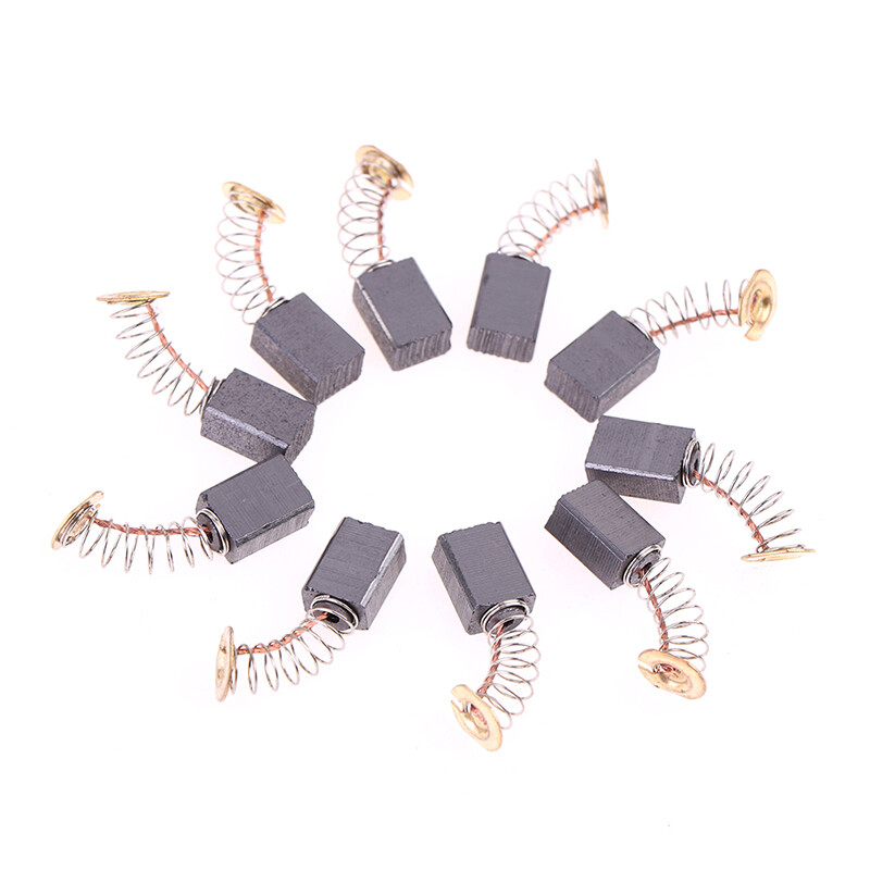 Miankeji 10Pcs Angle Grinder Carbon Brushes 6x9x14mm Power Tool Electric Motor Spare Part