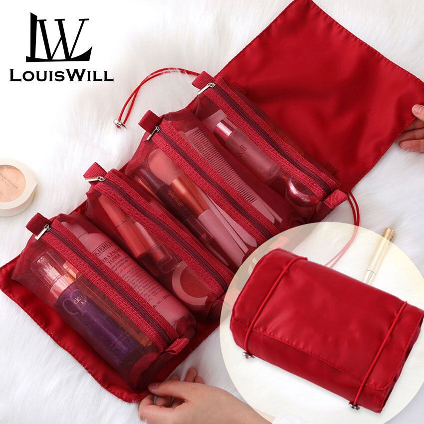 LouisWill Cosmetic Bags Detachable Makeup Bags Toiletries Storage Bag Large Capacity Storage Bag Hanging Portable Folding Travel Bag Multi-Function Makeup Bags Wash Bags Cosmetic Pouch Toiletries Storage Bags