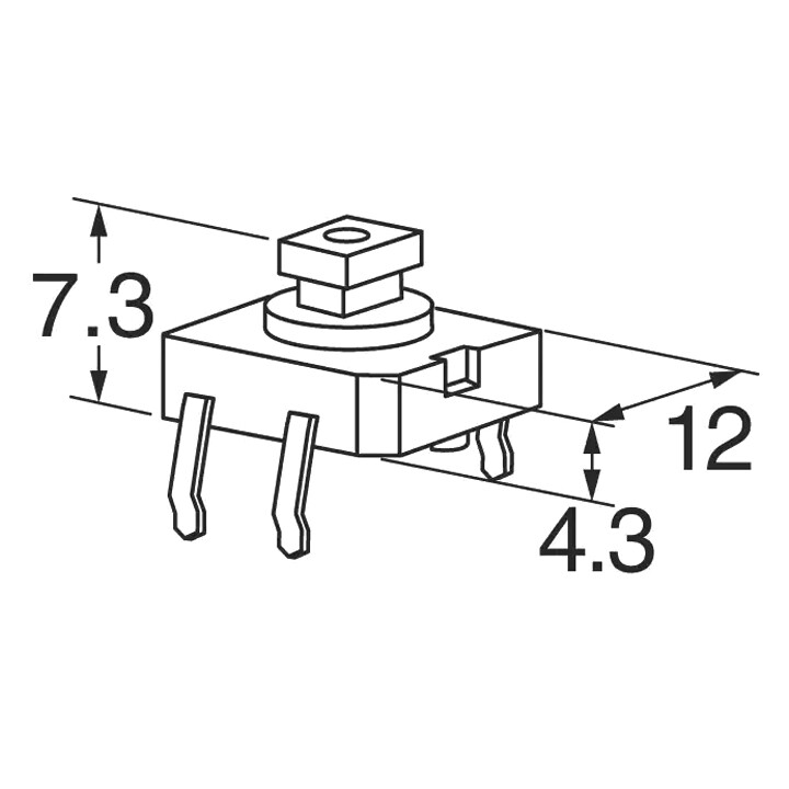 Nút Nhấn 4 Chân 12x12x7.3mm