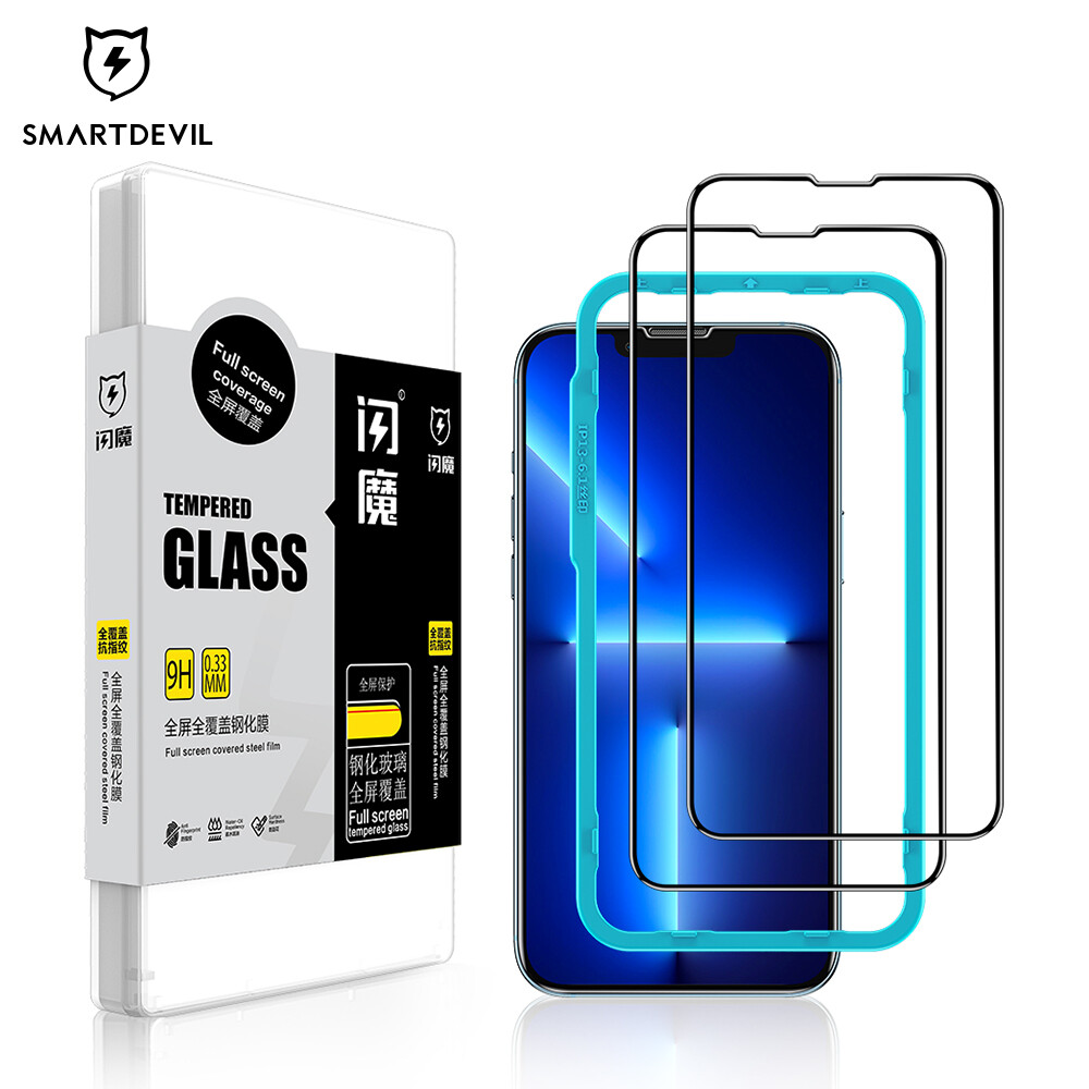 SmartDevil Screen Protector For iPhone 13 Pro max iPhone 14 Pro max 12 Pro max iphone 11 tempered glass 11 Pro max X XS XR XsMax 13 mini 14 Plus SE3 SE2 7plus 8plus 7 8 6plus 6splus 6 6s Phone Full Coverage Tempered Glass Film , clear Anti-fingerprint