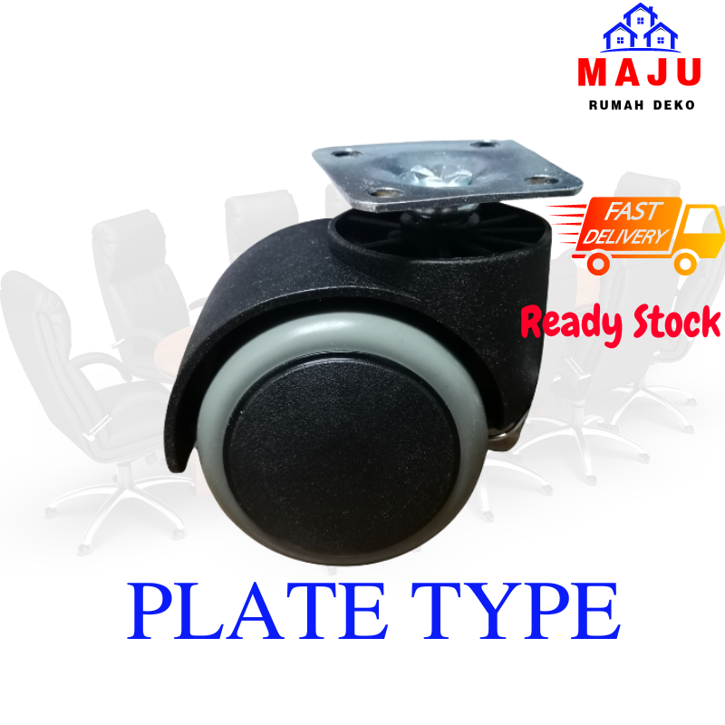 MAJU Roda Kerusi Office Chair Caster Roller Twin Wheel Beroda Swivel