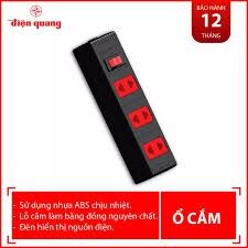 Ổ cấm 3 lỗ điện quang kèm [ rẻ vô địch ]