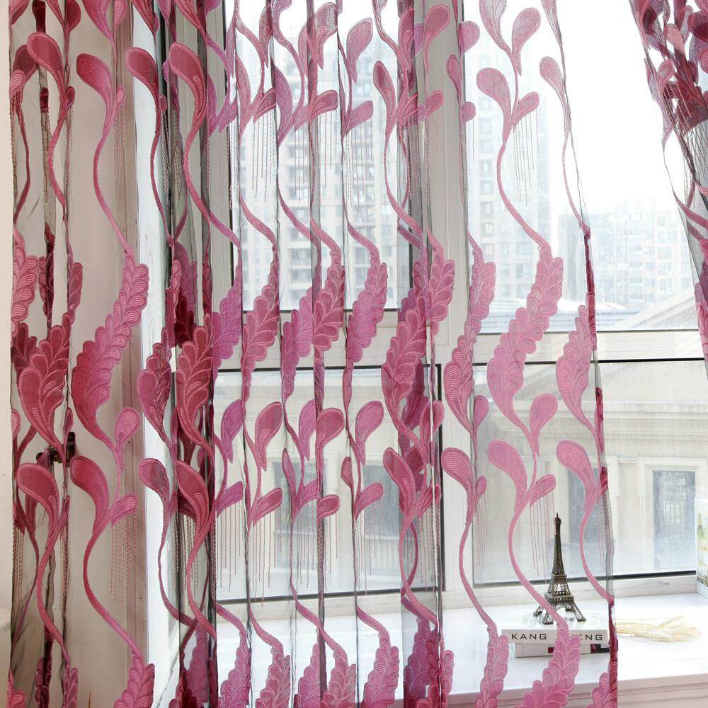 Senteniced Lúa Mì Curtain Tulle Cửa Sổ Điều Trị Voan Rủ Valance 1 Bảng Vải