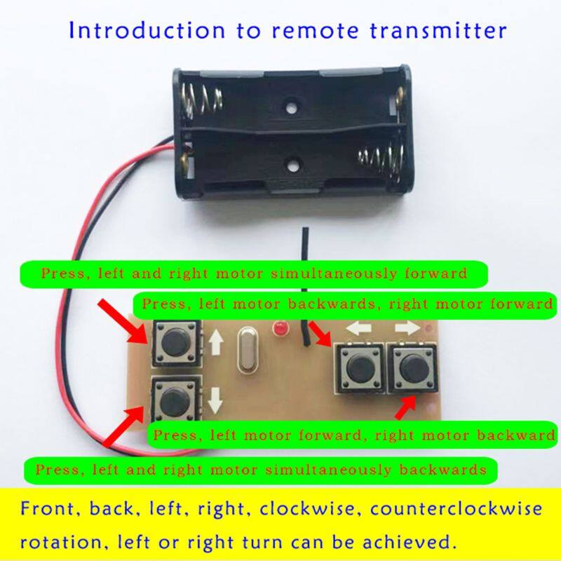 【Teedy 3C】4-channel 2.4G Remote Control Receiver Module Kit Circuit Board For RC Model Car