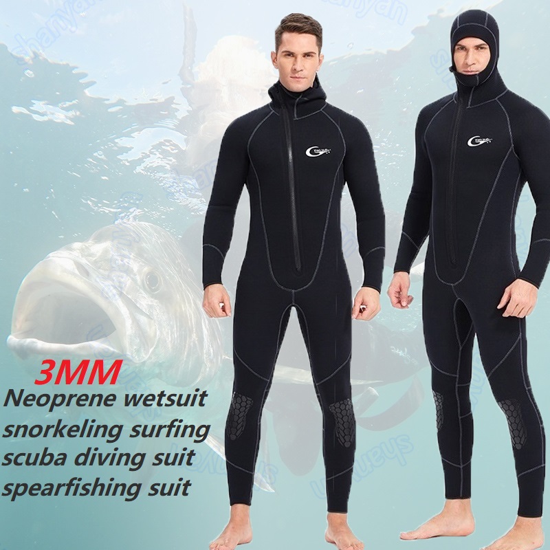 3mm Neoprene Hooded Vest For Men - Sleeveless Wetsuit Vest For Surfing, Snorkeling, Diving, Swimming