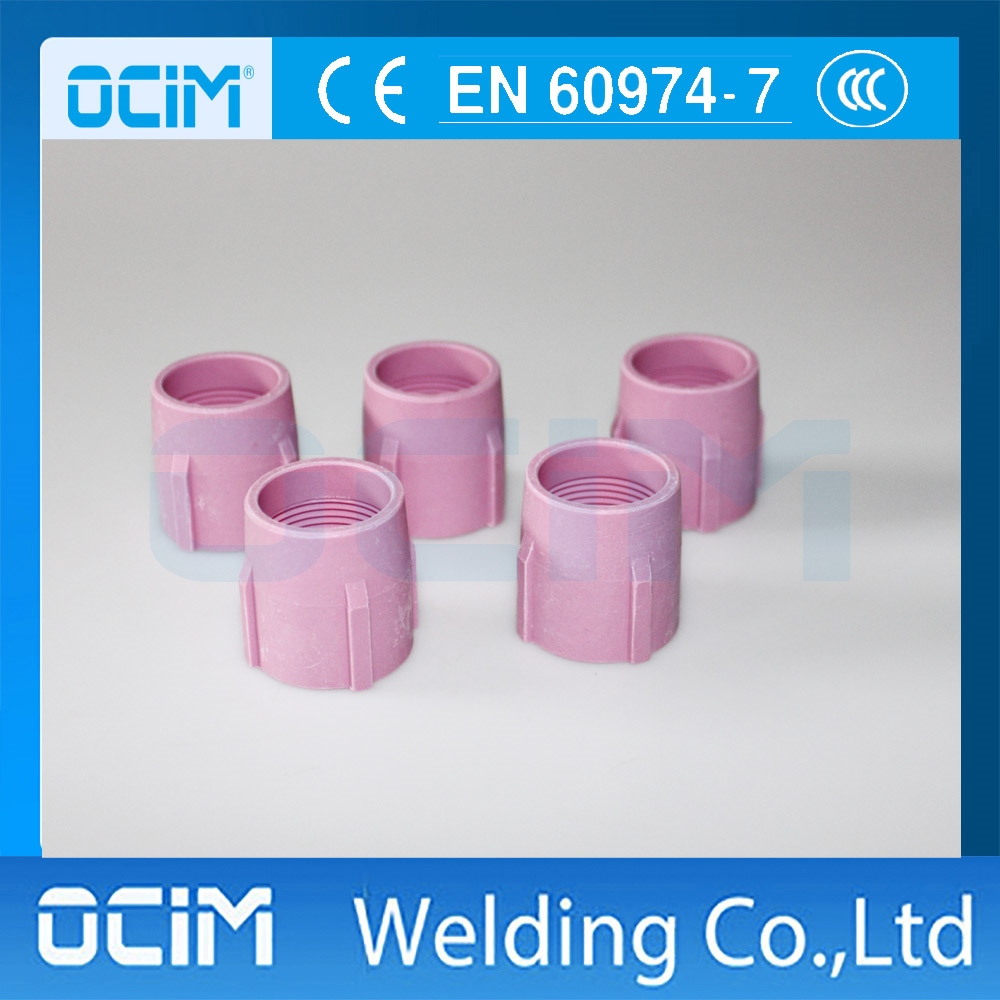 5ชิ้น53N89 Tig อลูมินาหัวฉีดแก๊สเลนส์พอดี Tig เชื่อมไฟฉายสิ้นเปลือง PTA ...