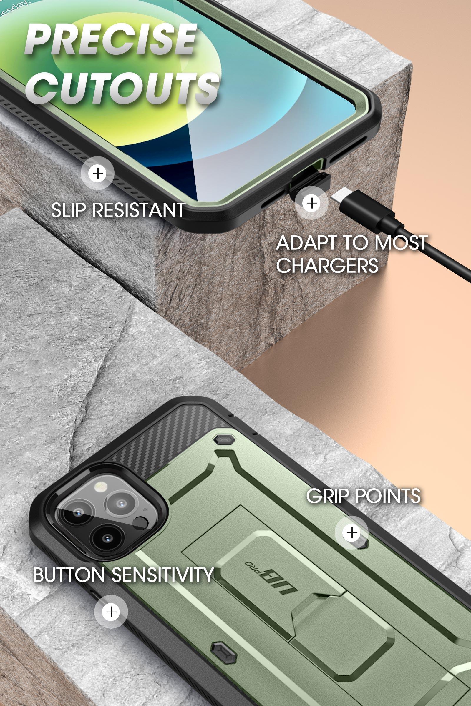 Supcase Cho iPhone 13 Pro Max Trường Hợp 6.7 "2021 Ub Pro Đầy Đủ Cơ Thể giá đỡ chắc chắn Bìa Với tích hợp bảo vệ màn hình Chân Đế