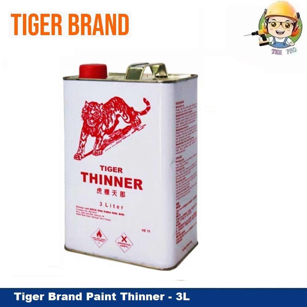 Tiger Brand Paint Thinner 3L (Grade 1 Quality) Lazada