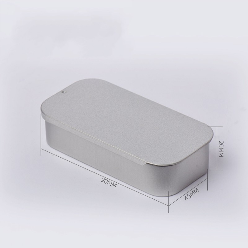 Hộp bàn là nhỏ trượt nắp hộp lưu trữ kéo đẩy trang sức cưới hộp đựng hình viên thuốc di động U đĩa nhai kẹo cao su gọng kim loại đồ sắp xếp gia dụng