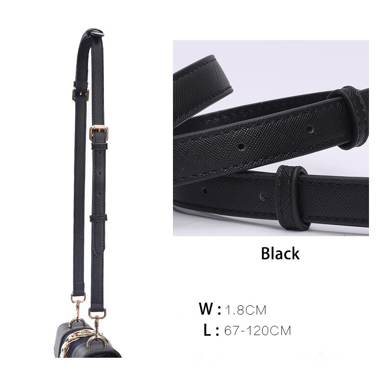Fashion PU Leather Bag Handle Replacement Bags Strap Adjustable Underarm crossbody Shoulder Bag Strap Handbag Belts Bag Parts Accessories