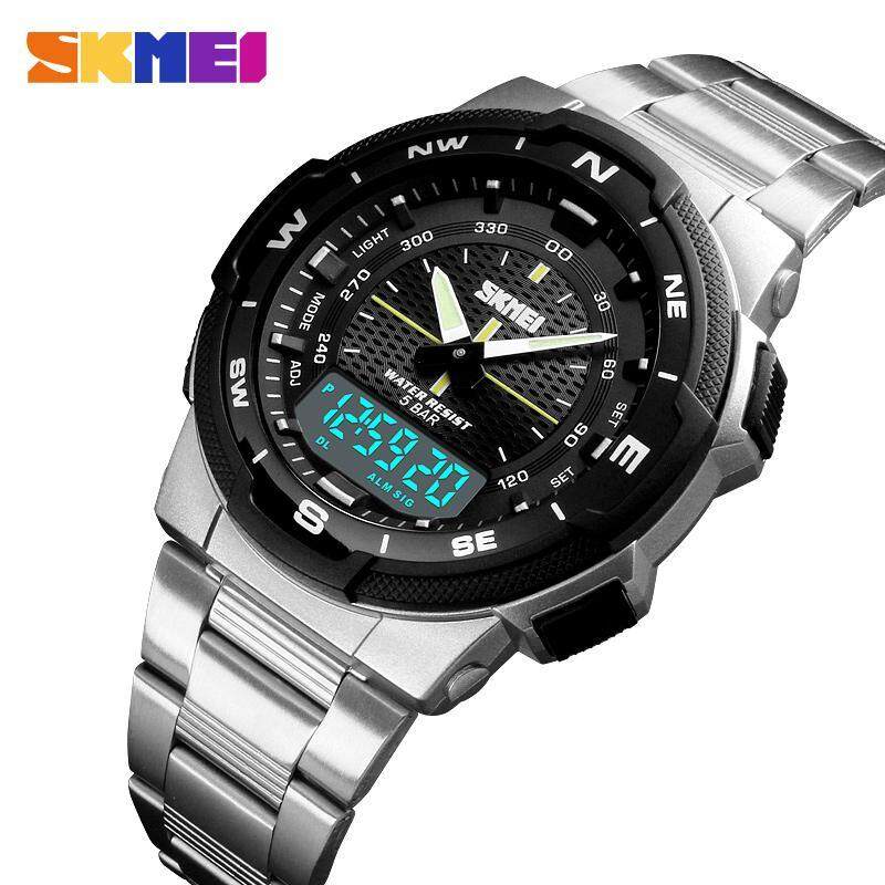SKMEI Men Watch Fashion Quartz Sports Watches Stainless Steel Mens Watches Top Brand Luxury Business Waterproof Wrist Watch Men Malaysia