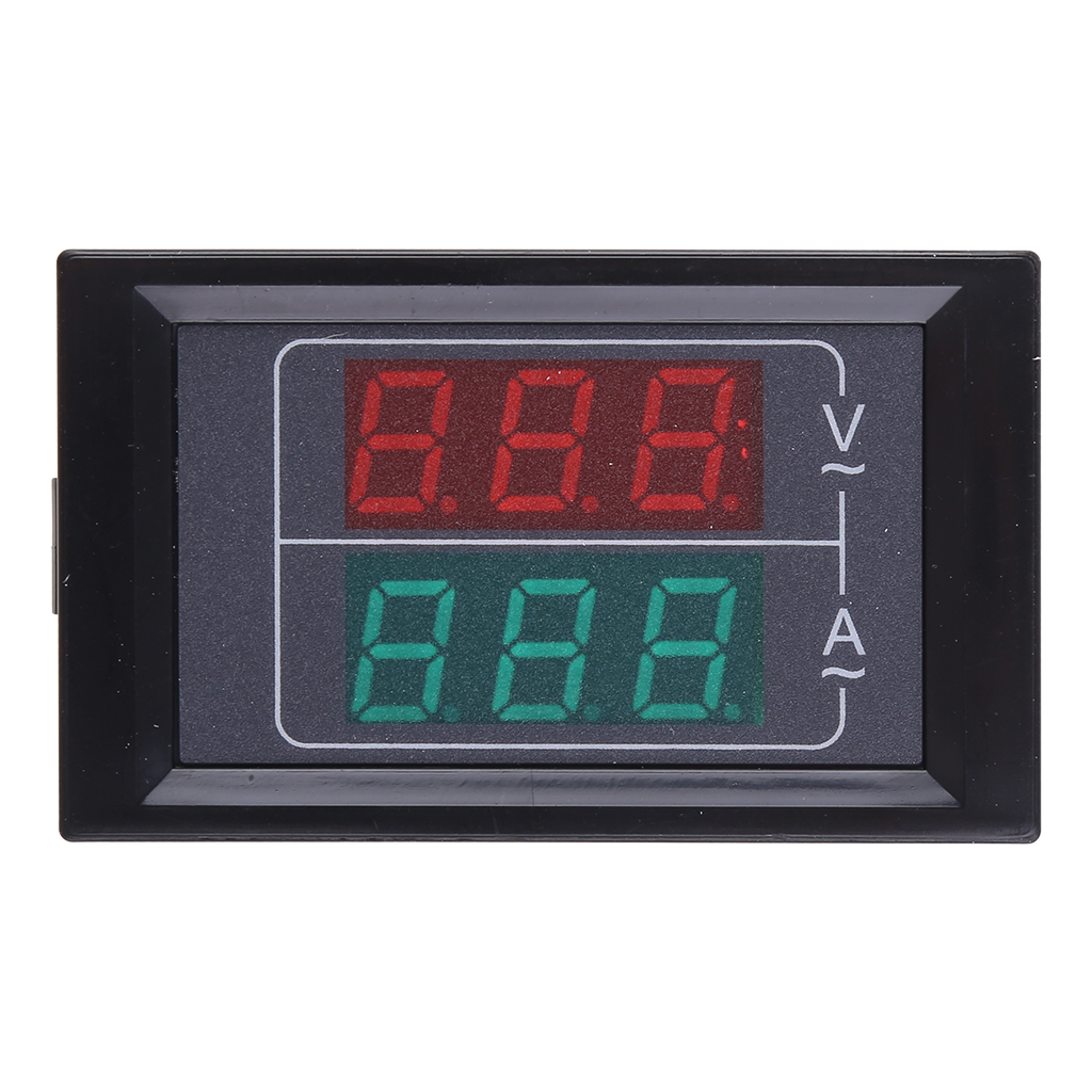 Vôn Kế Kỹ Thuật Số Mini Ampe Kế AC50-500/Đồng Hồ Đo Điện Áp Ampe Vôn Kế Màn Hình LED 0-600V Ampe Kế Kiểm Tra Chỉ Báo