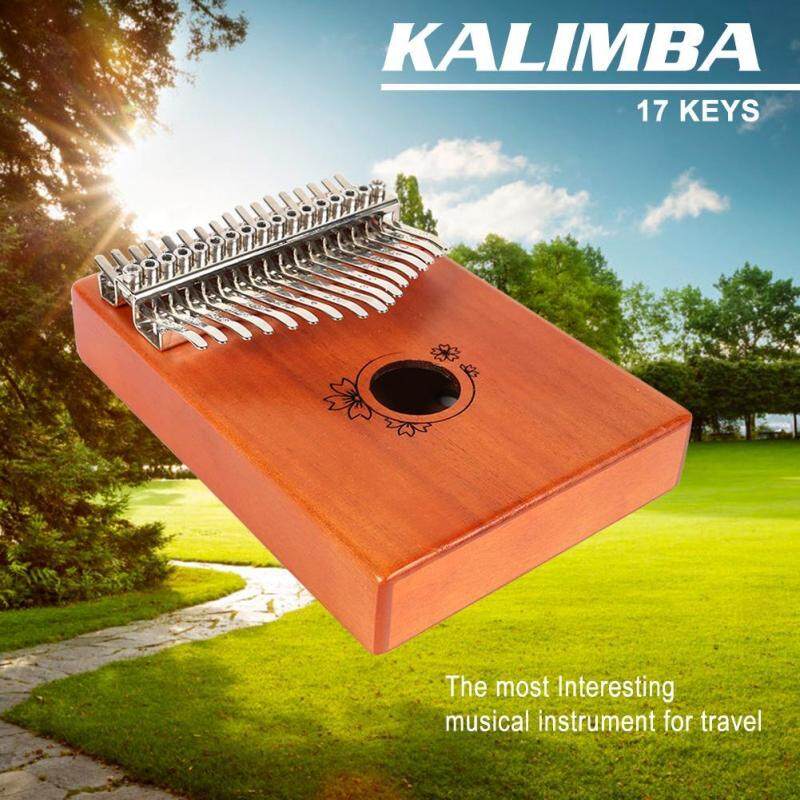 Sikiwind 17 Phím Kalimba Châu Phi Sanza Gỗ Gụ Ngón Tay Cái Ngón Tay Piano Gỗ Chắc Chắn Mbira Búa Cờ Lê Phụ Kiện Nhạc Cụ