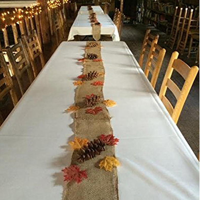 100Pcs Maple Leaves Artificial Leaves Simulation Halloween Autumn Leaves For Wedding Table Decorations Crafts Thanksgiving Day