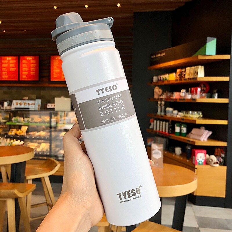 750ml tyeso Thermos Flask Outdoor Sports Portable Thermal Cup Leak