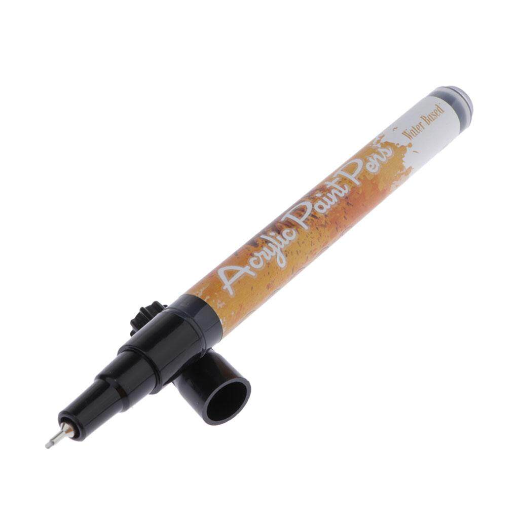 Mua BolehDeals Mực Đen Sơn Acrylic Dấu Nghệ Thuật Thường Trực Tranh Đá Mỹ Bút Đánh Dấu